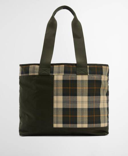 Mya Patchwork Tote Bag Sage/Ancient