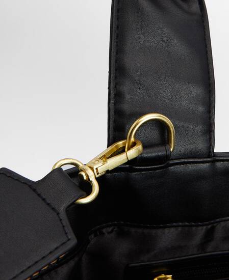 Battersea Quilted Mini Tote Bag Classic Black