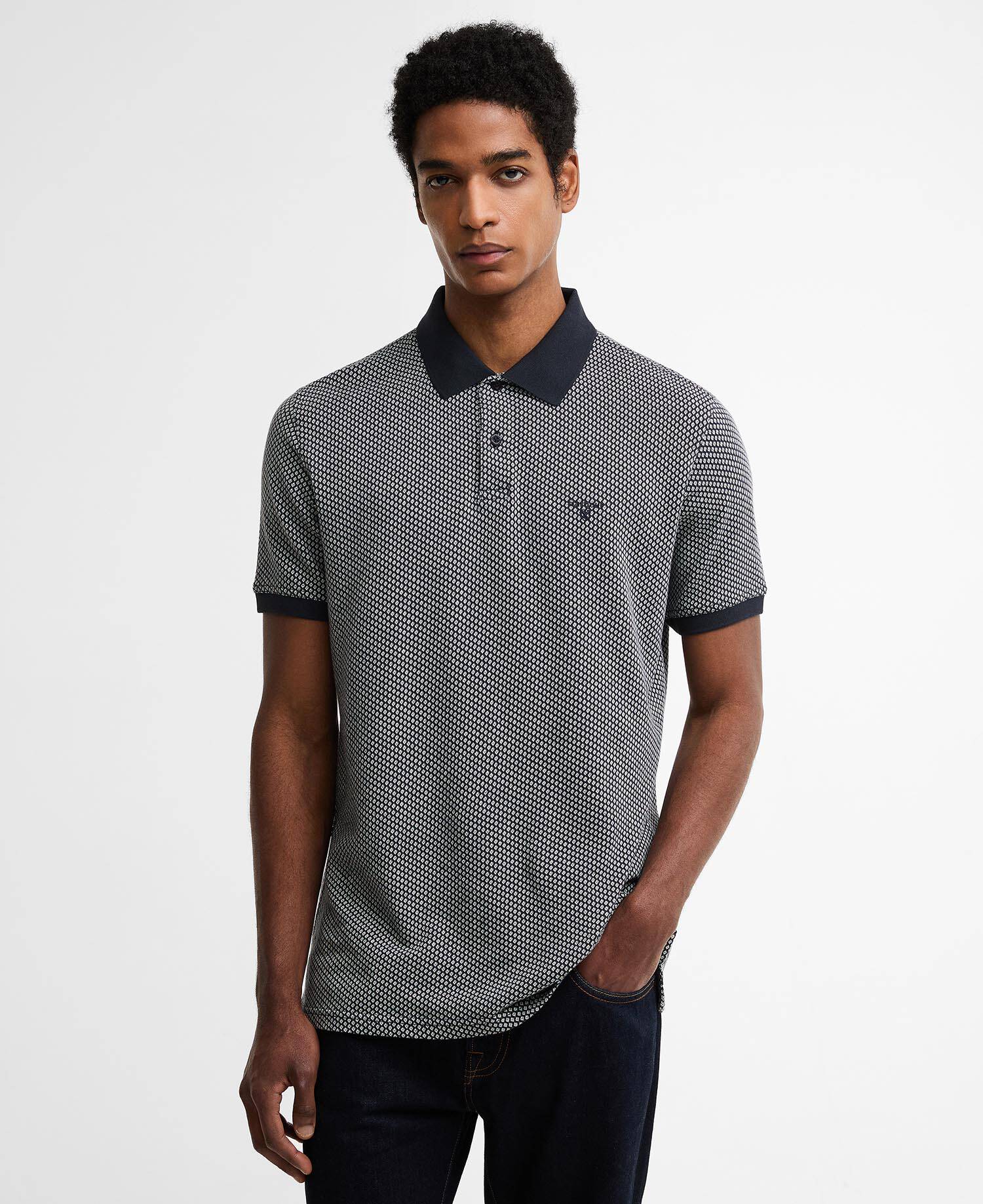 Copgrove Tailored Polo Shirt Navy image number 0