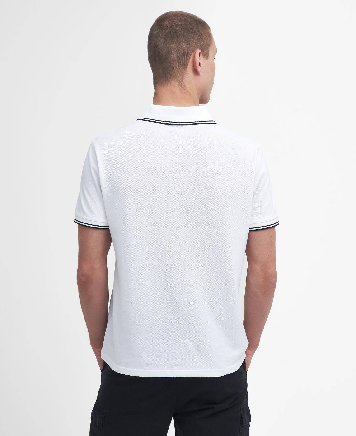 Evan Short-Sleeved Polo Shirt Classic White image number 2