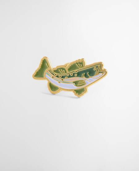 Barbour Zander Fish Pin Badge Zander Barbour Zander Fish Pin Badge Zander