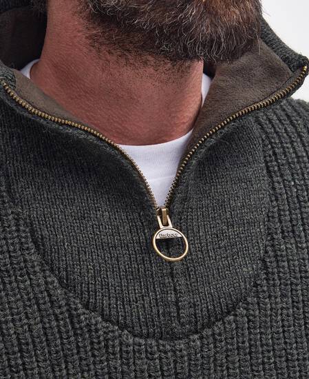 New Tyne Half-Zip Jumper Olive