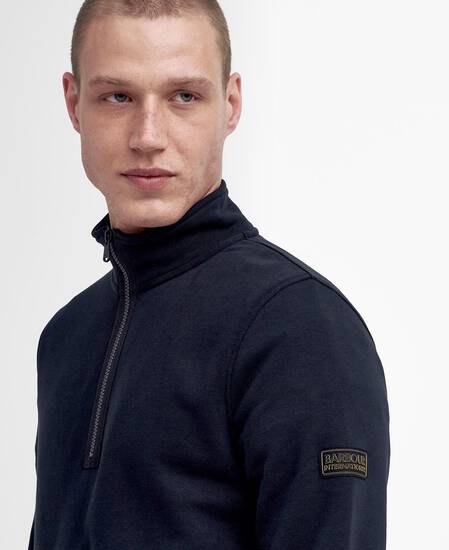 Outline Half-Zip Sweatshirt Classic Black