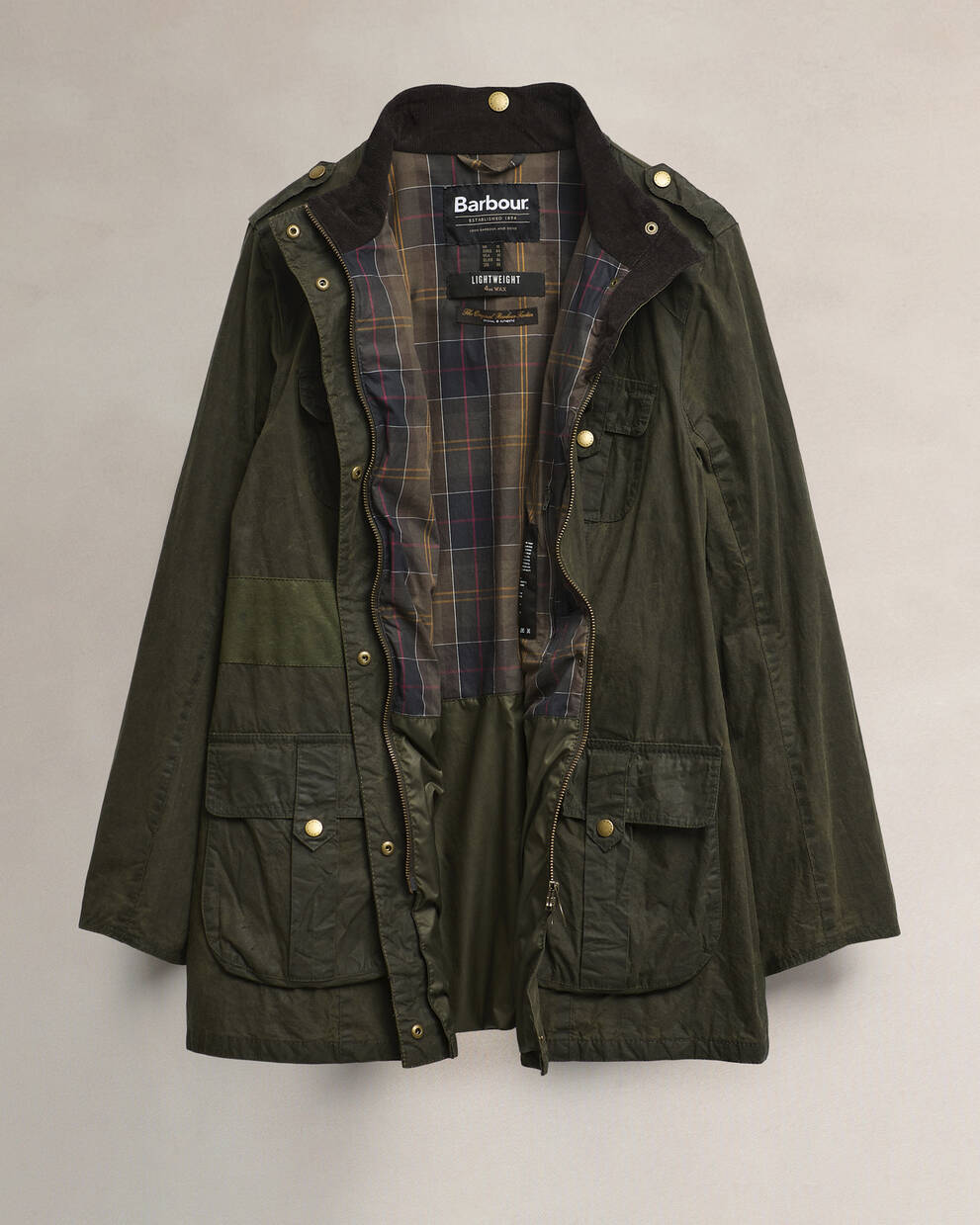 Barbour Re-Loved Defence Waxed Jacket - Size 18