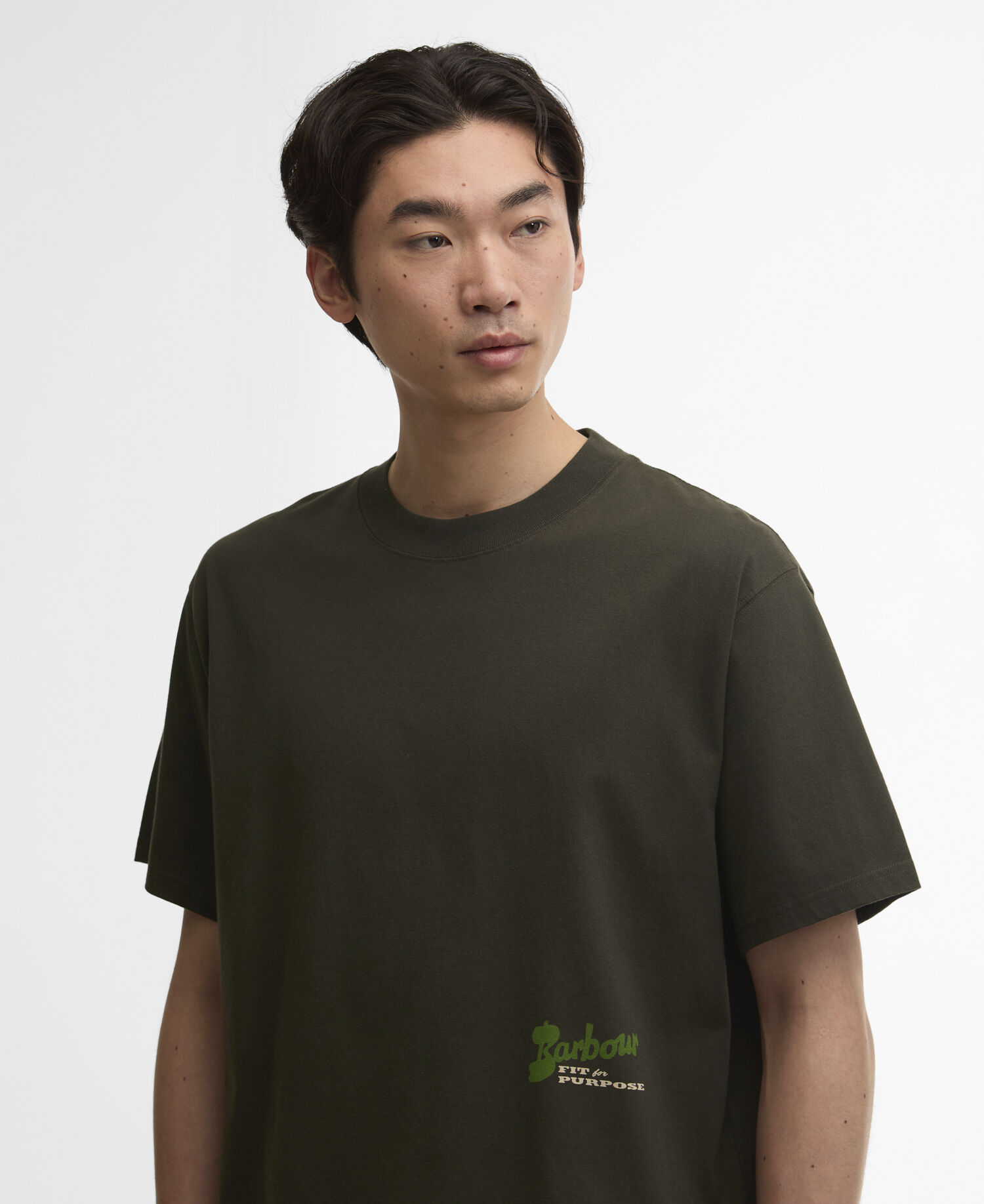 T-Shirt Terrain Oversized Graphic Archive Olive