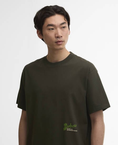 Terrain Oversized Graphic T-Shirt Archive Olive