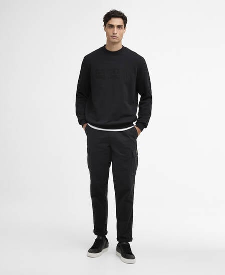 Felpa Theo con logo Black