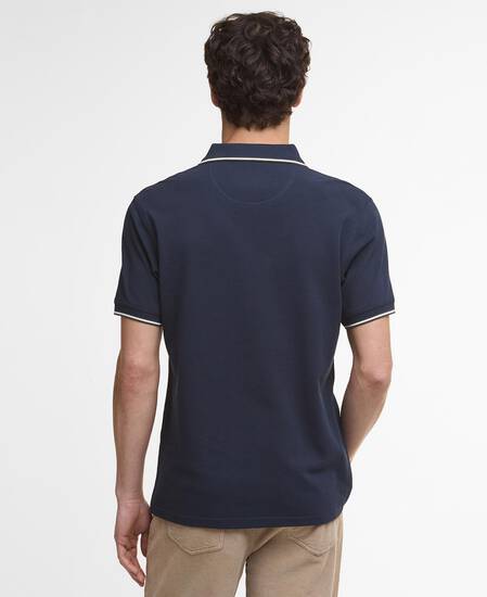 Fielding Tailored Short-Sleeved Polo Shirt Navy
