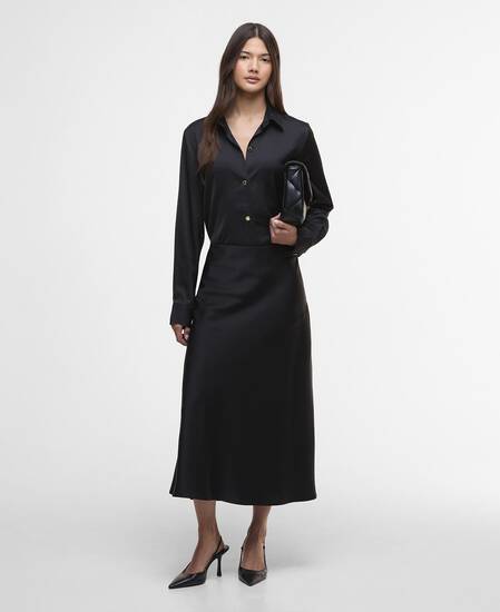 Hemd Saskia Satin Black