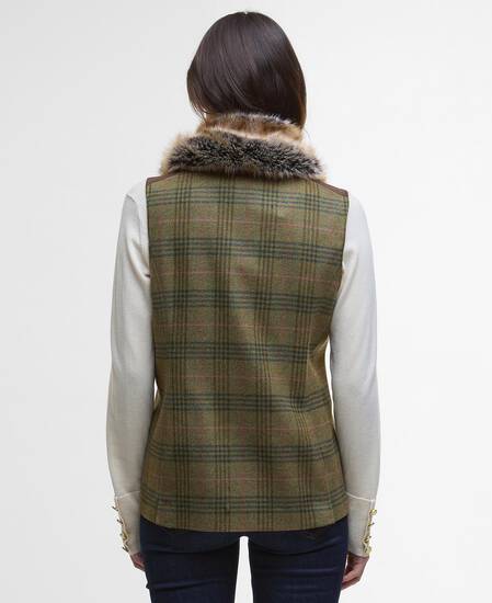 Gilet in lana Rosemary Arabesque/Brown