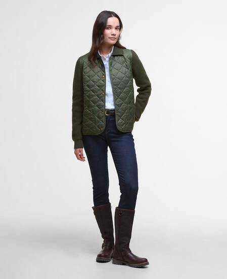 Maglione trapuntato Allendale Olive