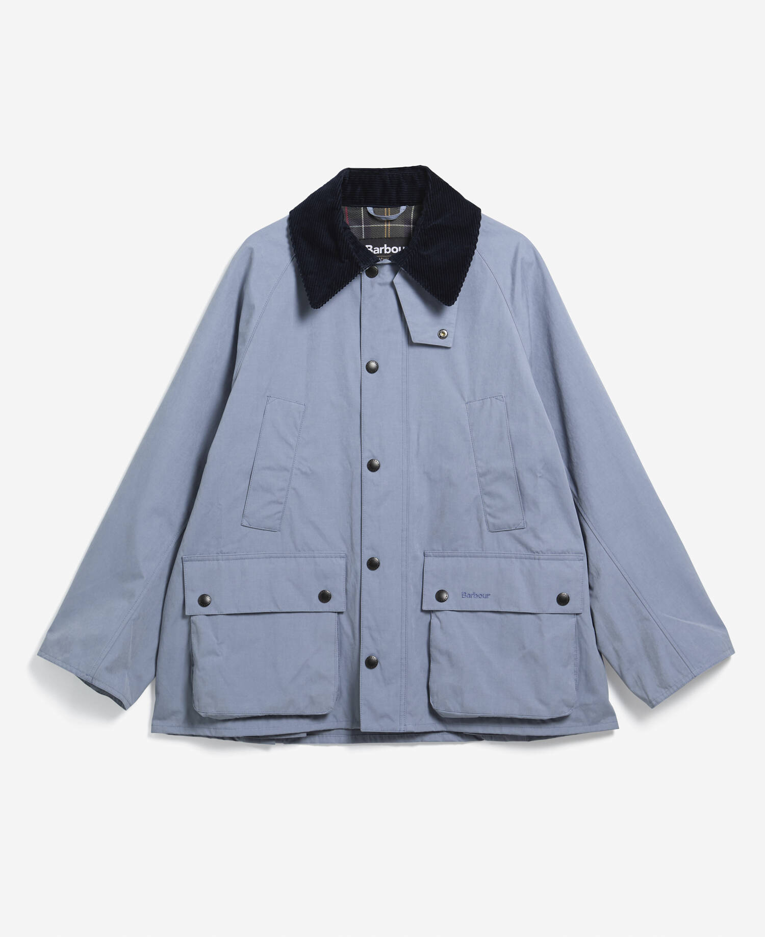 Peached Oversized Bedale Casual Jacket Washed Blue image number 5