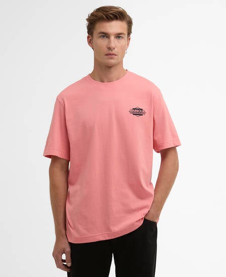 T-shirt con stampa Wilmslow Burnt Coral