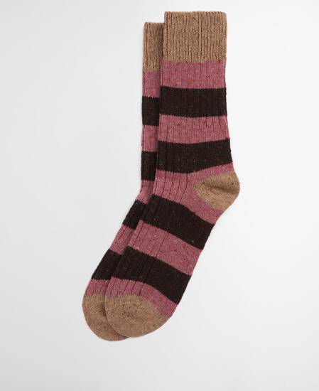 Houghton Stripe Socks Earth Pink Houghton Stripe Socks Earth Pink