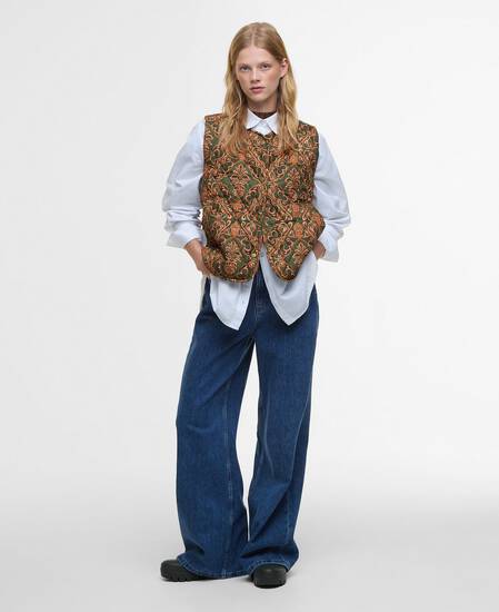 Barbour FARM Rio Fernanda Liner Pineapple/Green Heart Print