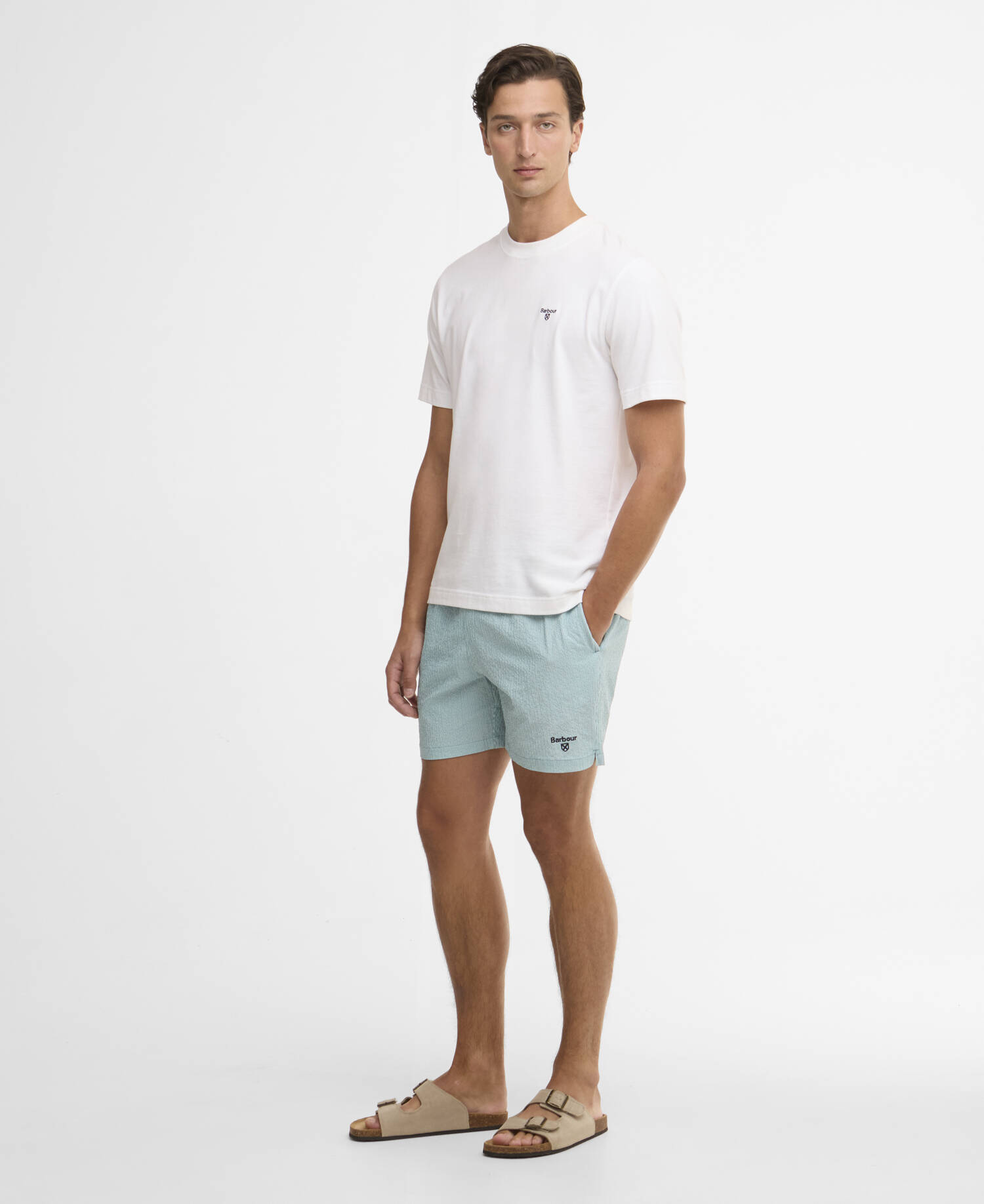 Badeshorts Somerset Pinstripe Light Teal image number 0