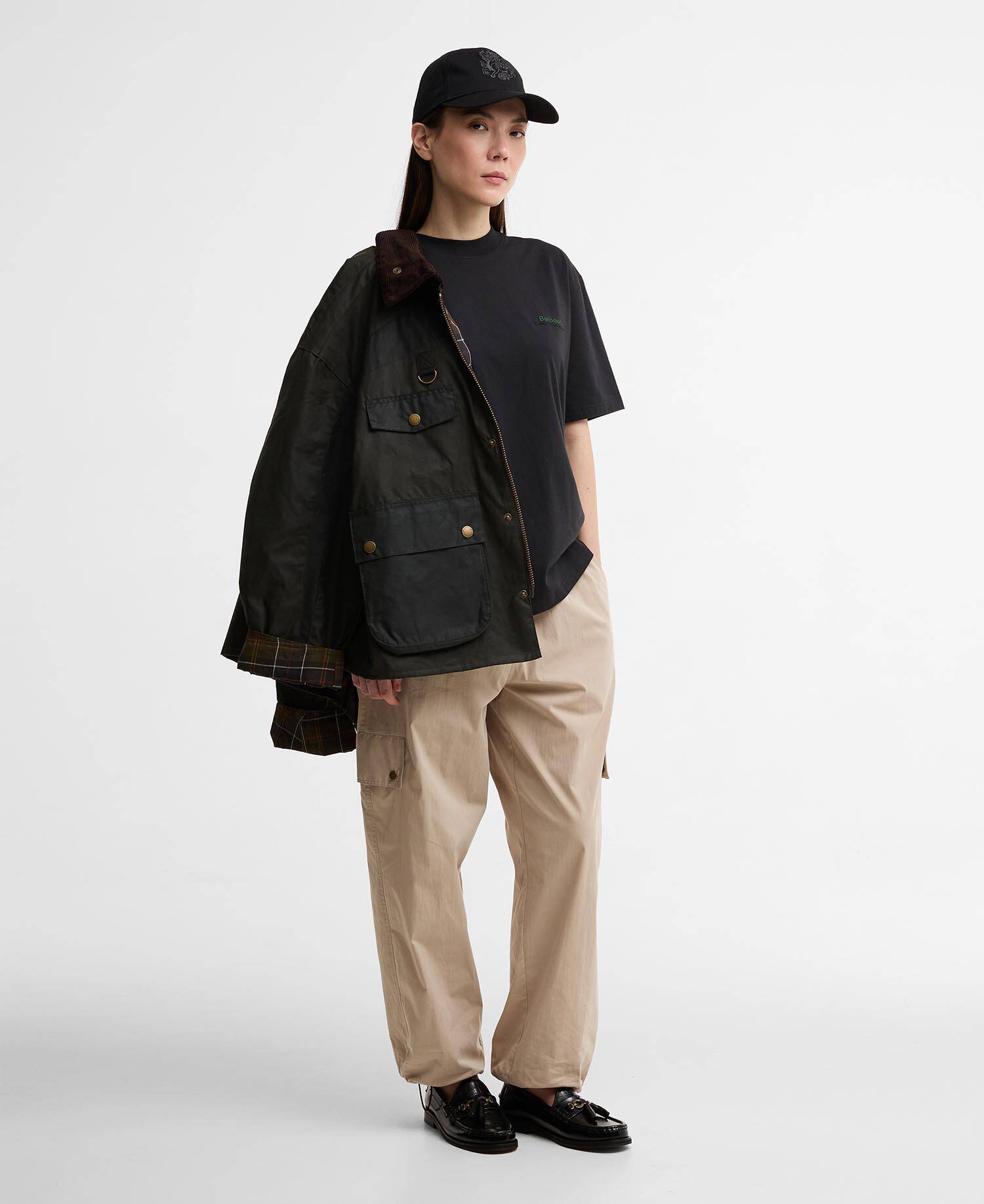 Barbour x Feng Chen Wang Graphic T-Shirt Black image number 4