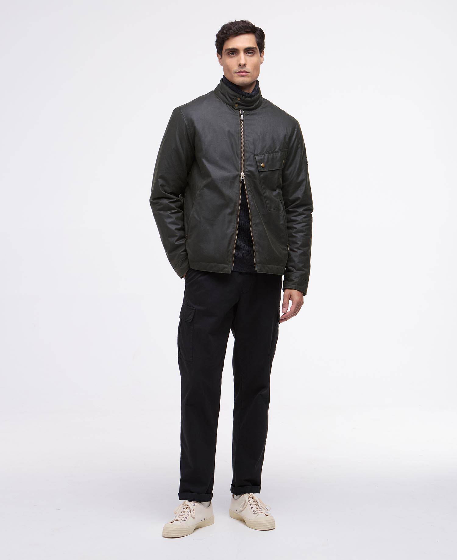 Chard Wax Jacket Archive Olive image number 1