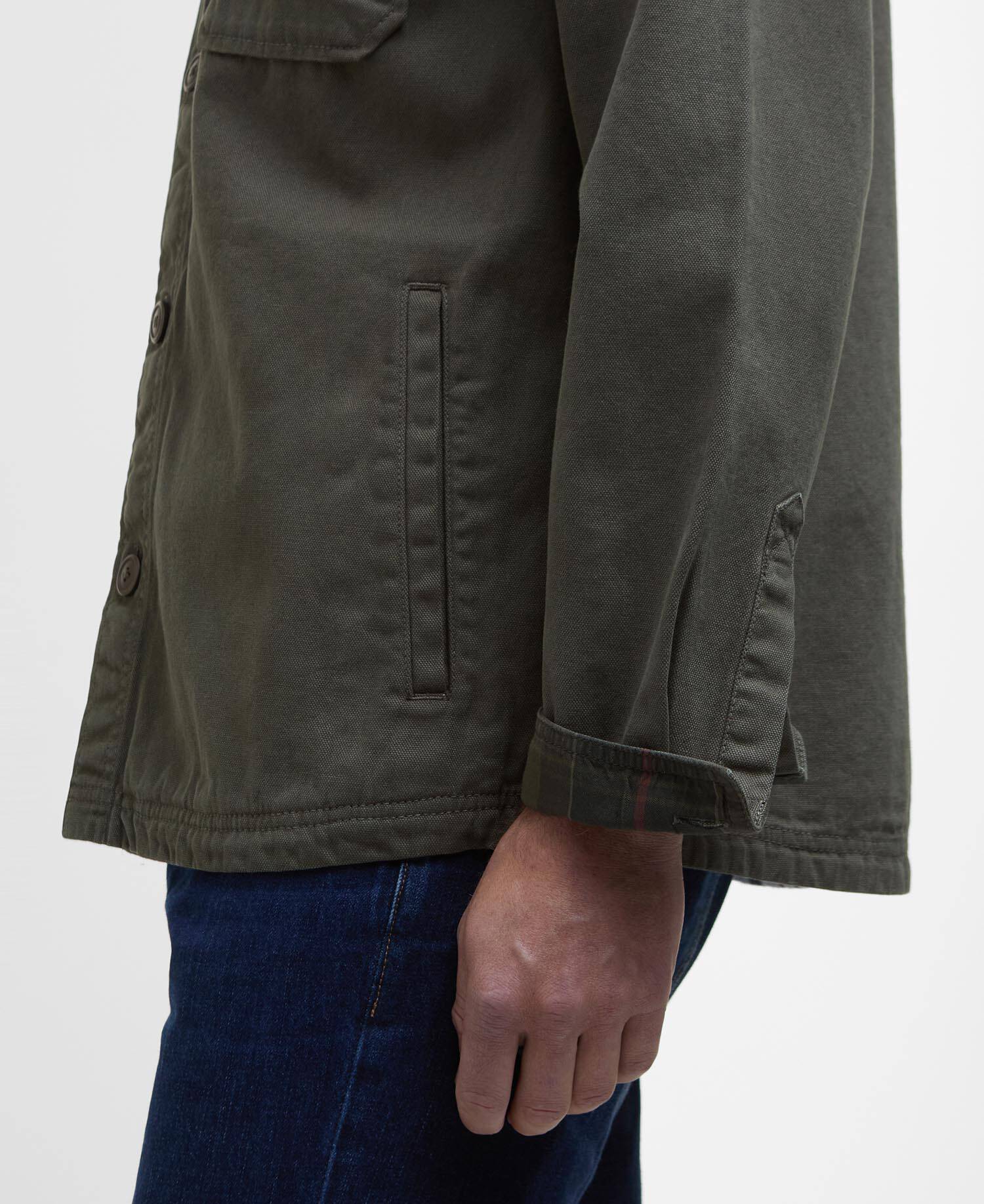 Lingfield Canvas Overshirt Fern image number 4