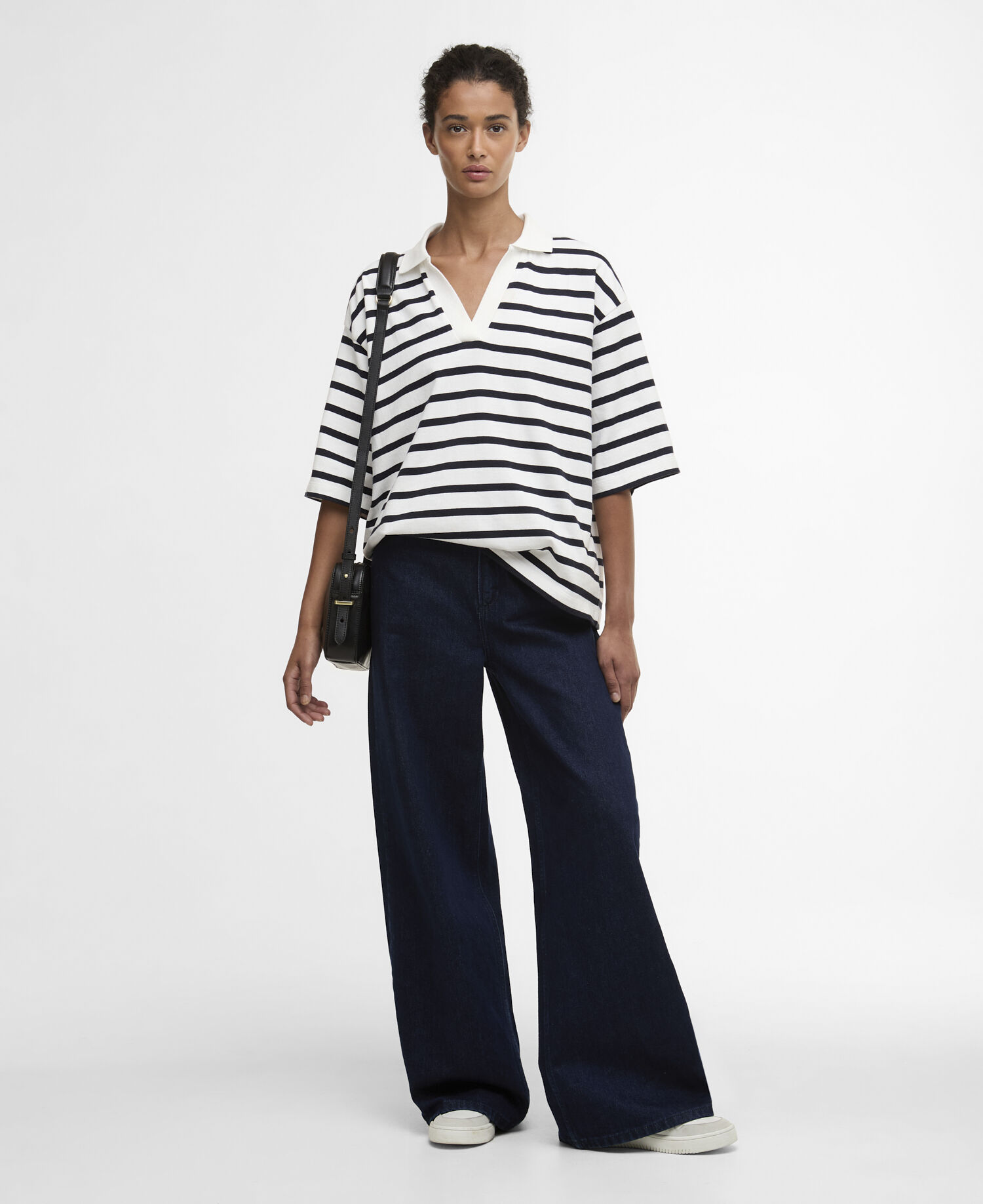 Inez Striped T-Shirts Cloud / Dark Navy Stripe