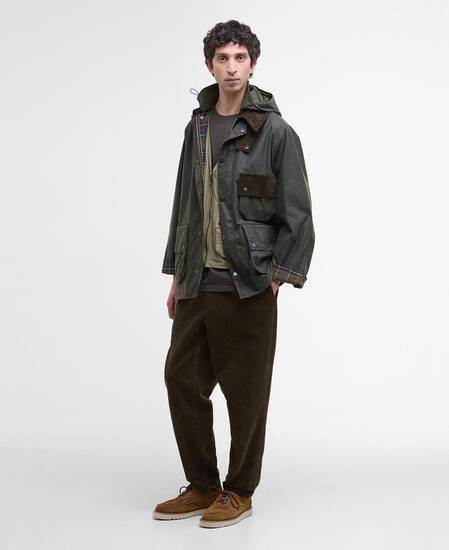 Wachsjacke Modified Solway Olive
