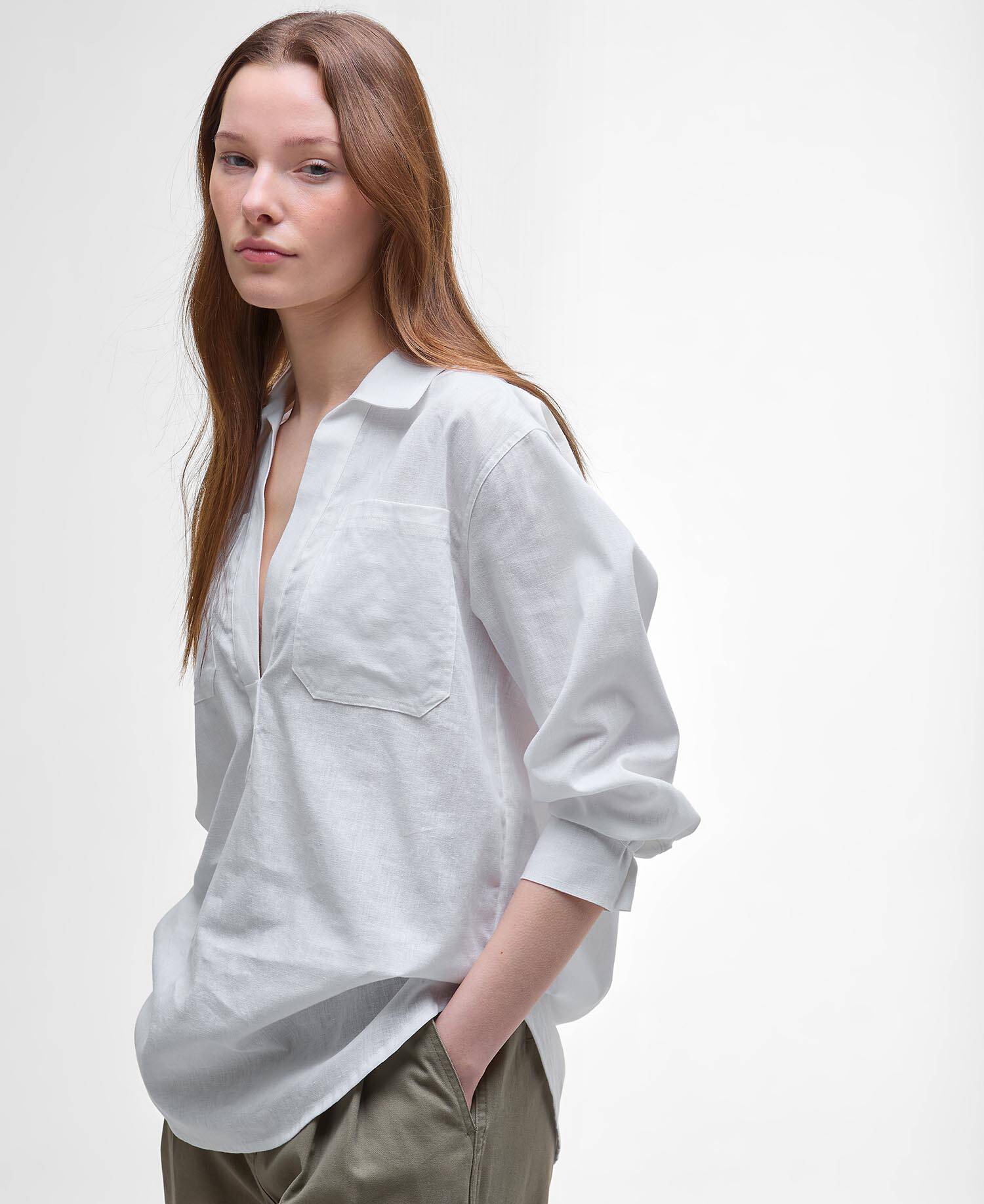 Cecile Relaxed Tunic Shirt image number 4