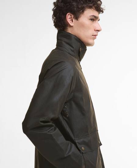 Bedale Short Waxed Jacket Olive