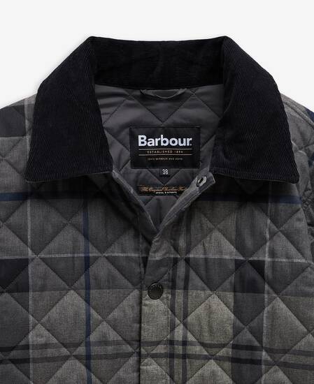 Select Liddesdale Quilted Jacket Navy Winter Dress Tartan