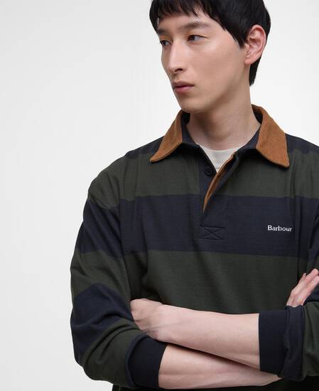 Newclose Oversized Rugby Shirt Black