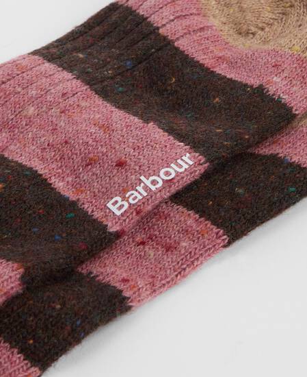 Houghton Stripe Socks Earth Pink Houghton Stripe Socks Earth Pink