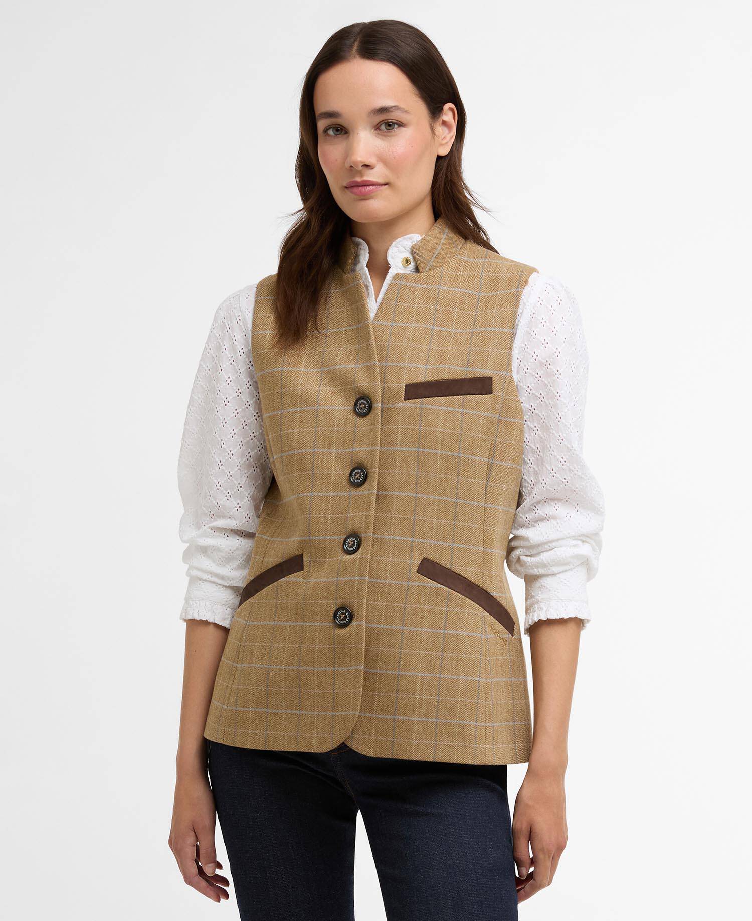 Gilet leggermente aderente Petunia Soft Blue image number 0