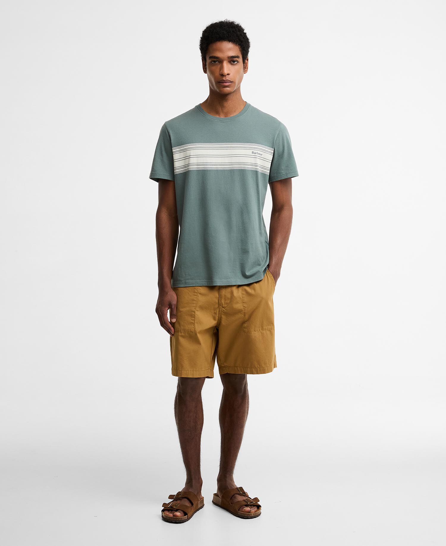 Brayworth Graphic Tailored T-Shirt Vintage Teal