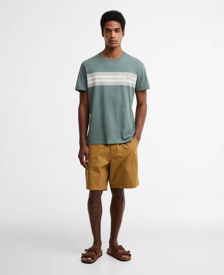 Brayworth Graphic Tailored T-Shirt Vintage Teal