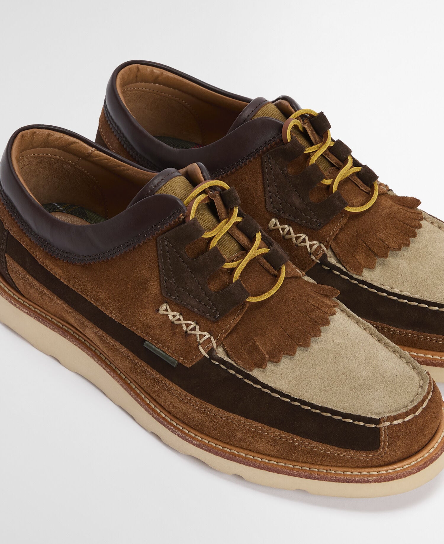 Mokassins Grindon Dark Brown/Tan/Light Beige Suede