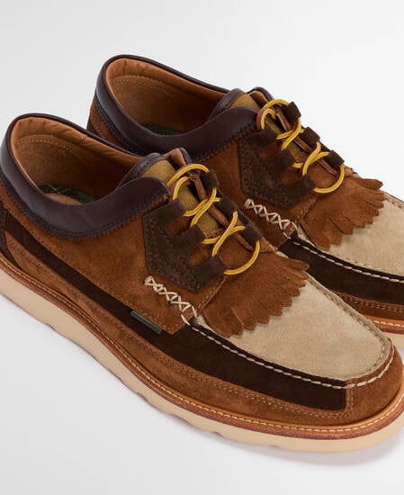  Dark Brown/Tan/Light Beige Suede