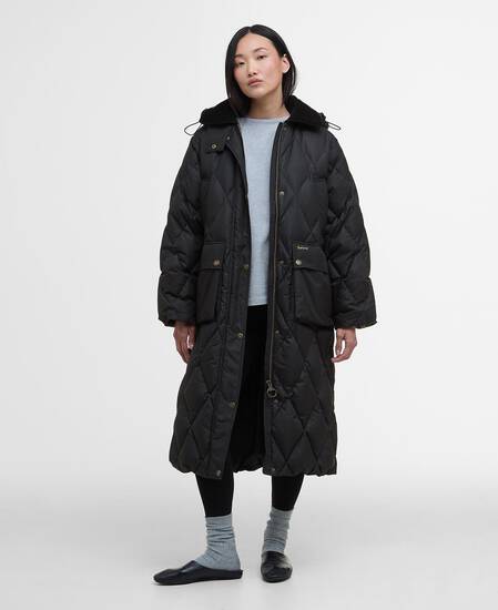 Longline Yasmin Down Puffer Jacket Black