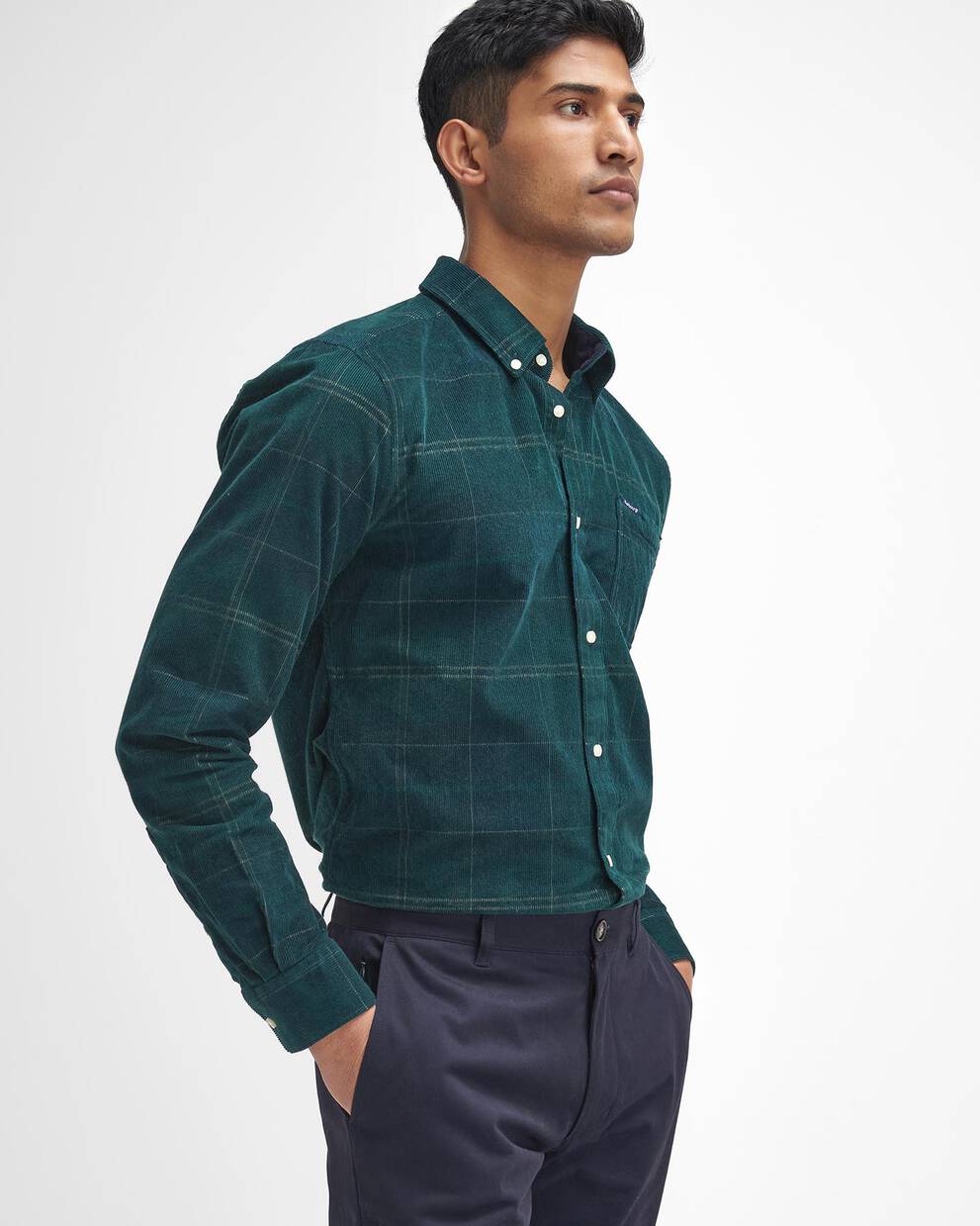 Sueded Sateen Slim Trousers