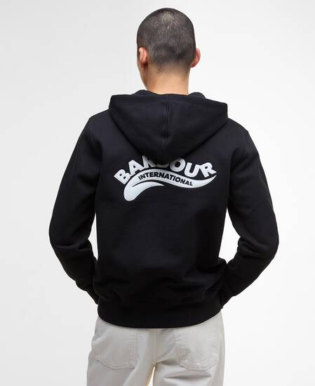 Felpa con cappuccio e chiusura a zip Donnington Black