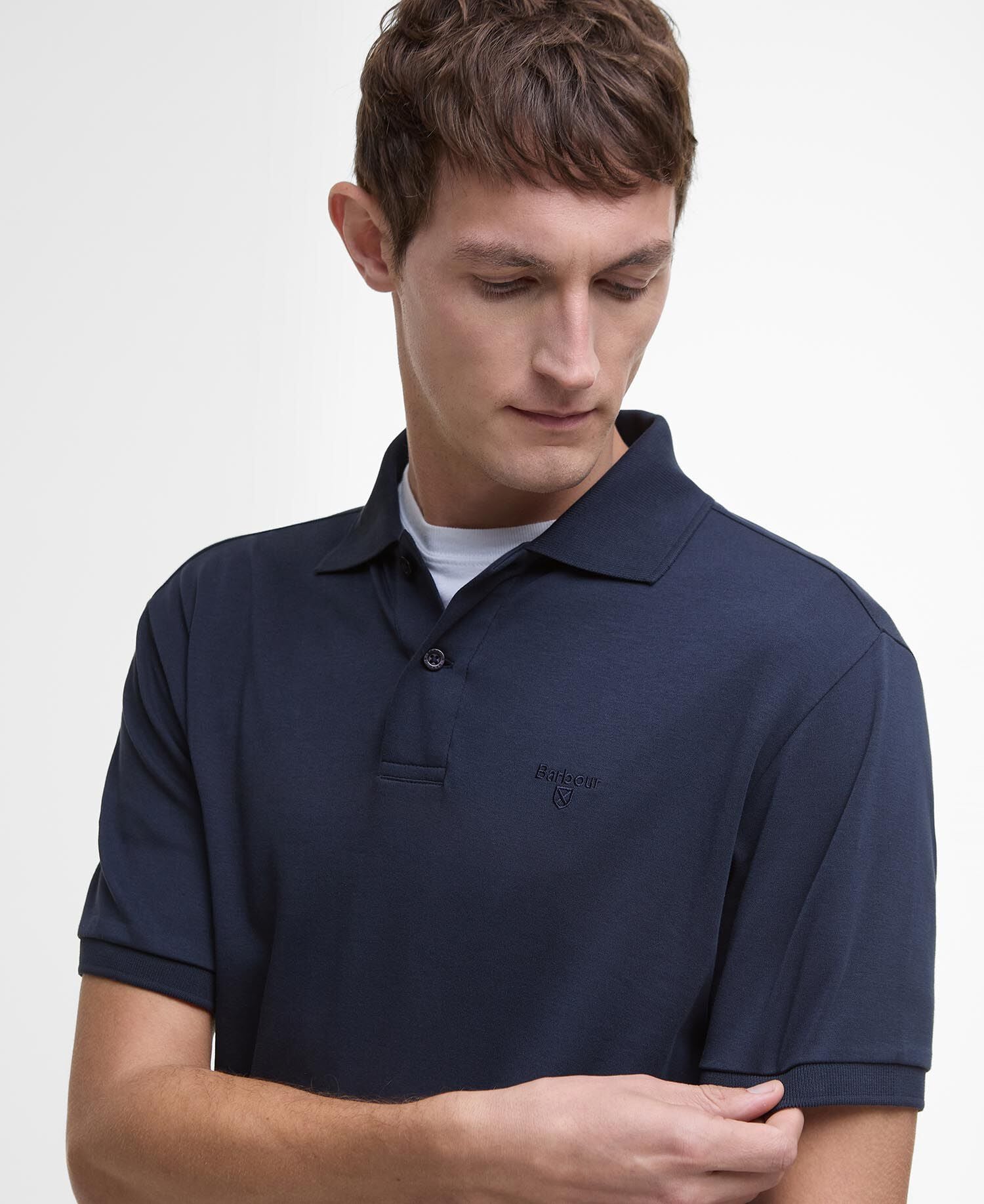 Hylton Short-Sleeved Polo Shirt Classic Navy