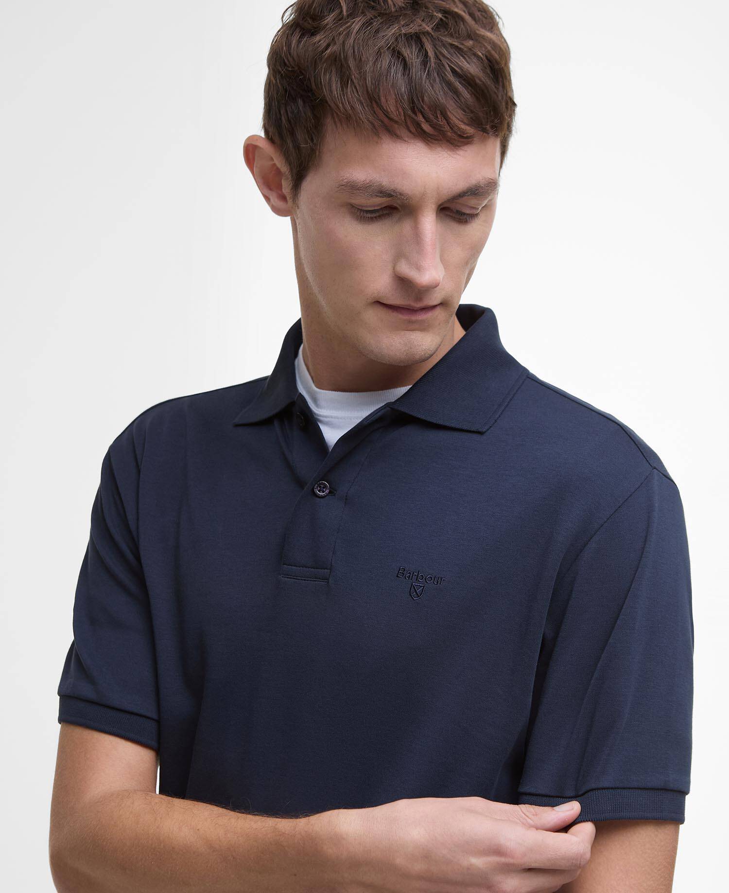 Hylton Short-Sleeved Polo Shirt Classic Navy image number 3