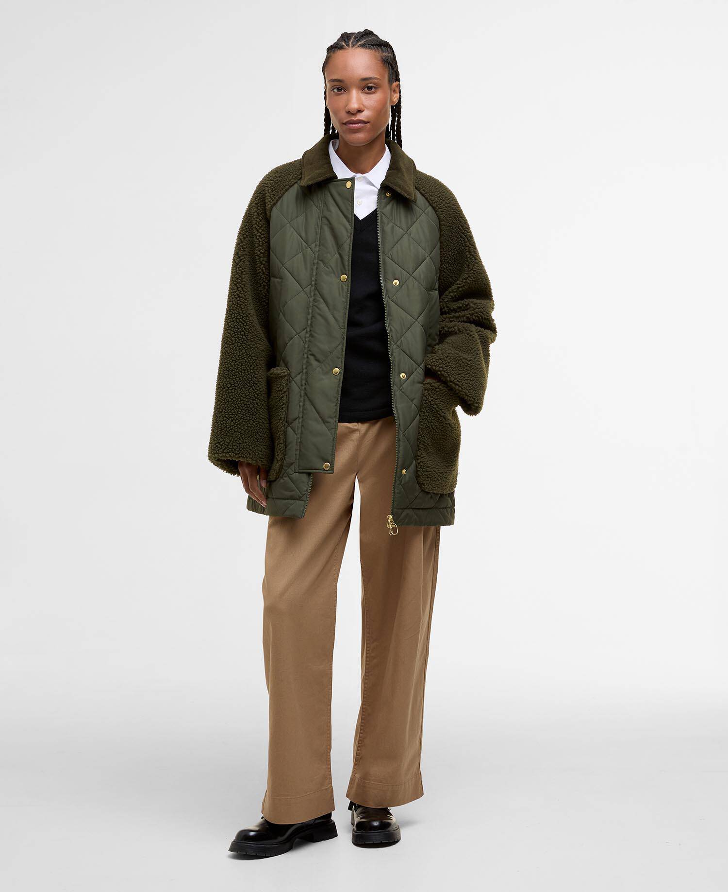 Steppjacke Barden Olive/Ancient image number 1