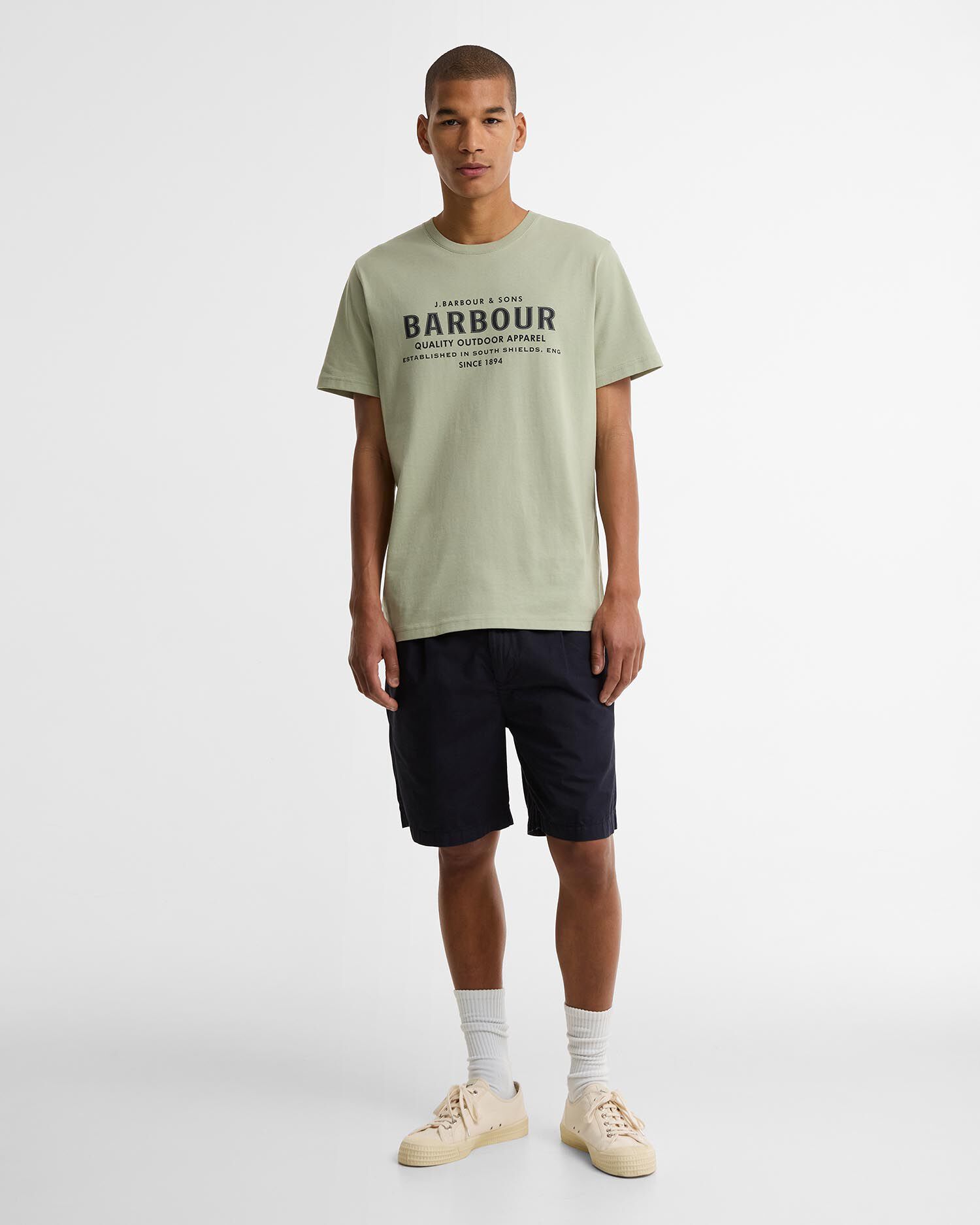Moorside Logo T-Shirt Mineral Green