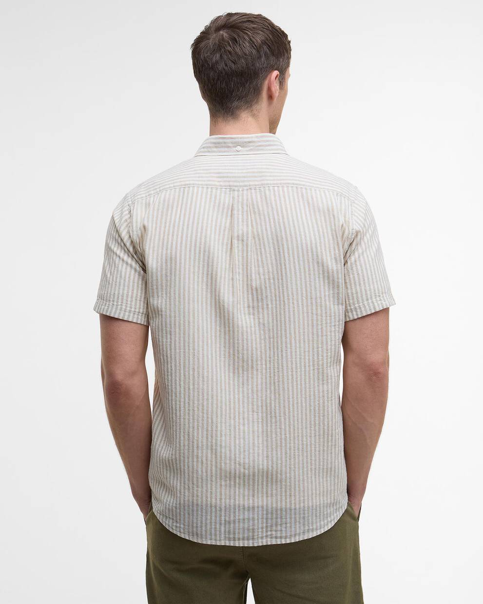 Fulbrook Tailored Short-Sleeved Striped Shirt