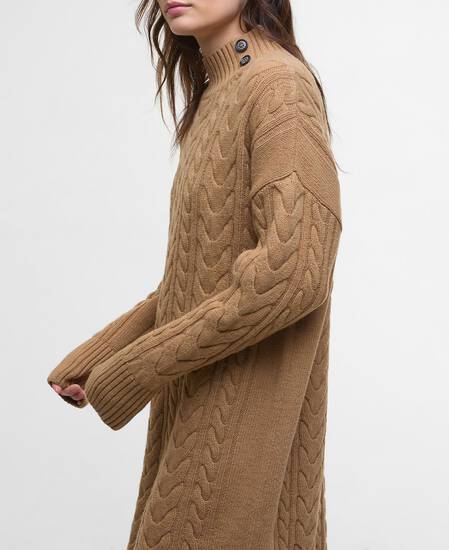 Mini-abito in maglia Belford Military Brown