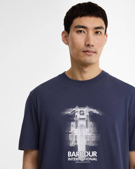 Hocking Graphic T-Shirt Oxford Navy