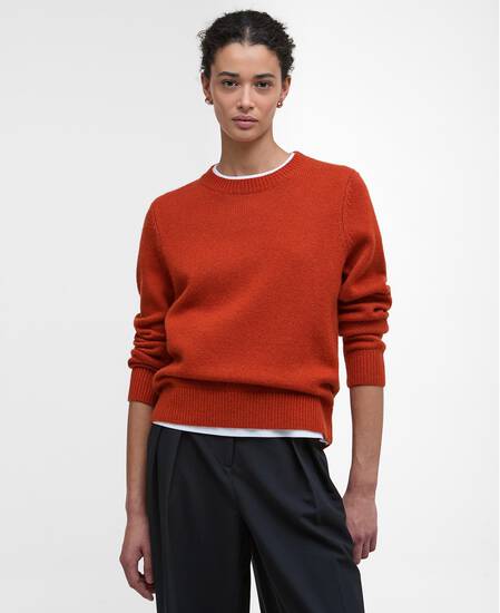 Woodhouse Crew Neck Jumper Orange