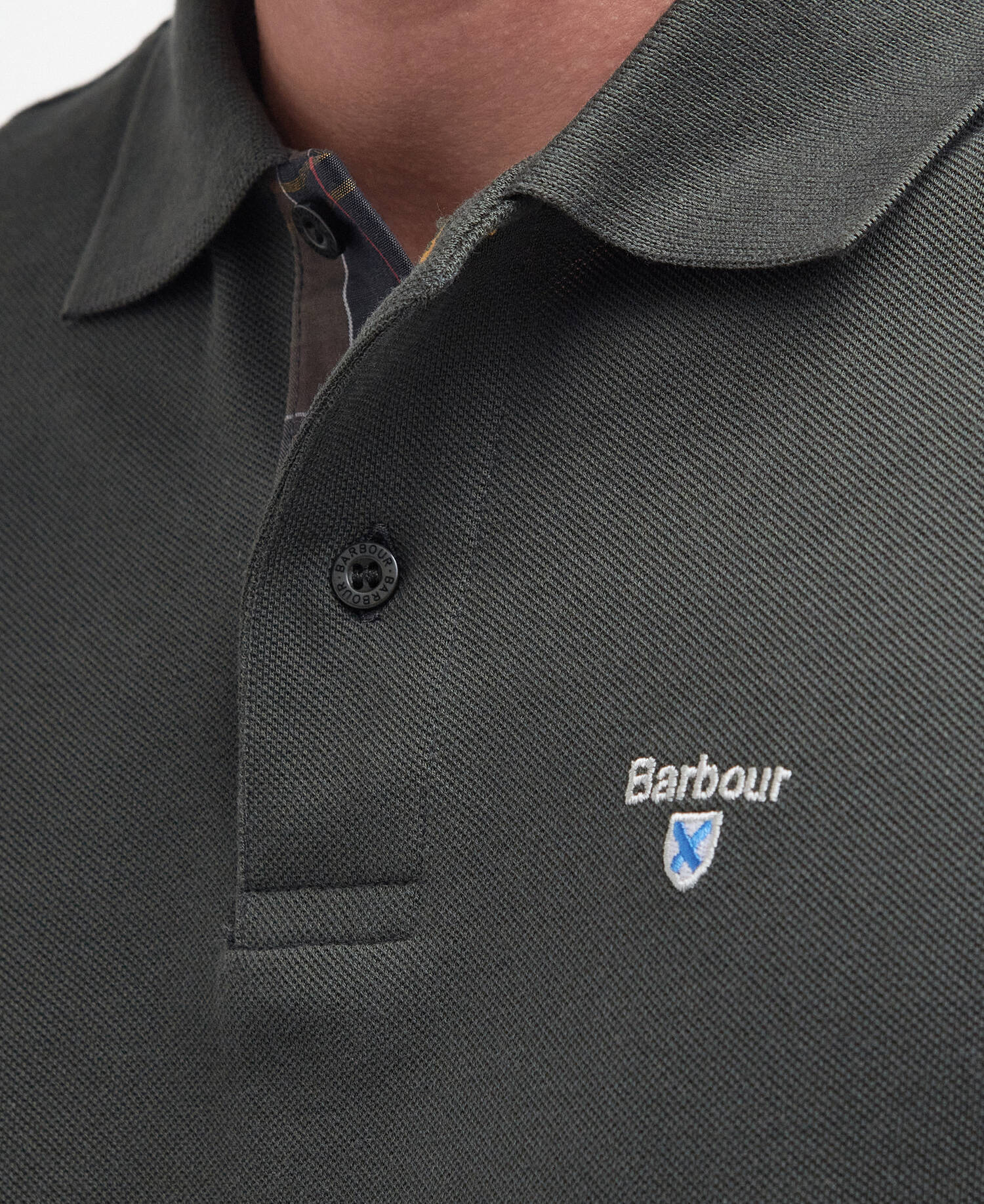 Tartan Pique Polo Shirt image number 4