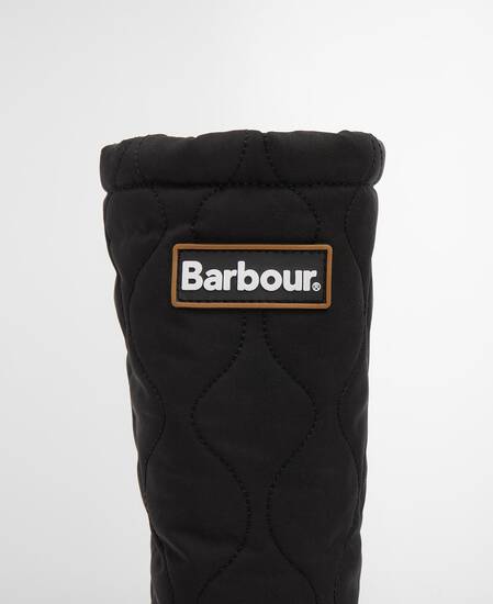 Marnie Quilted Wellington Boots Black