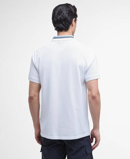 Bruce Tipped Polo Shirt White