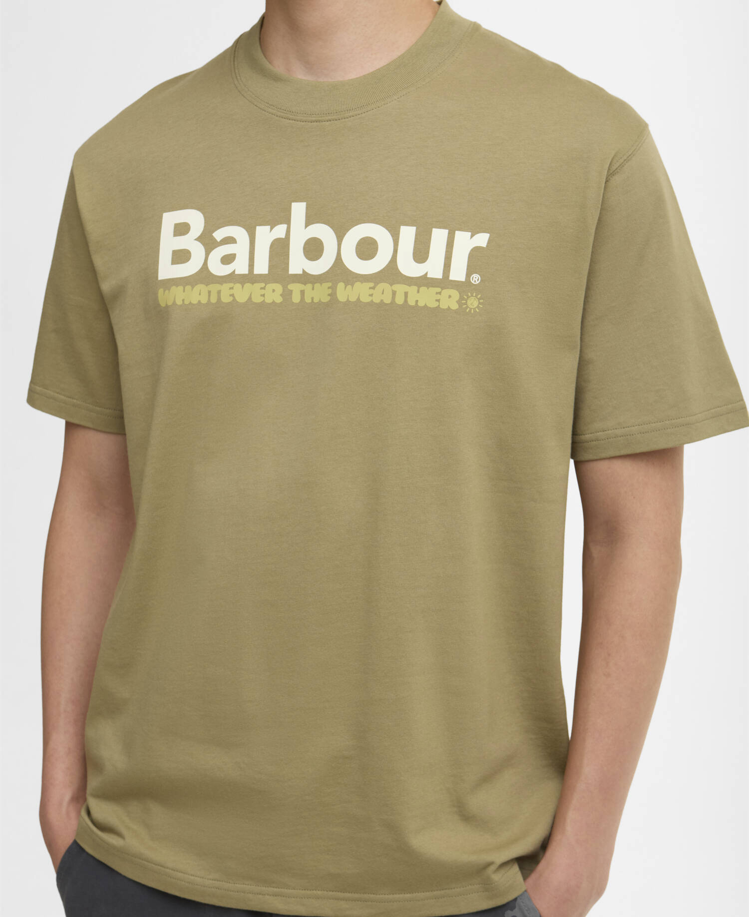 Sunside UV Oversized T-Shirt Bleached Olive image number 3